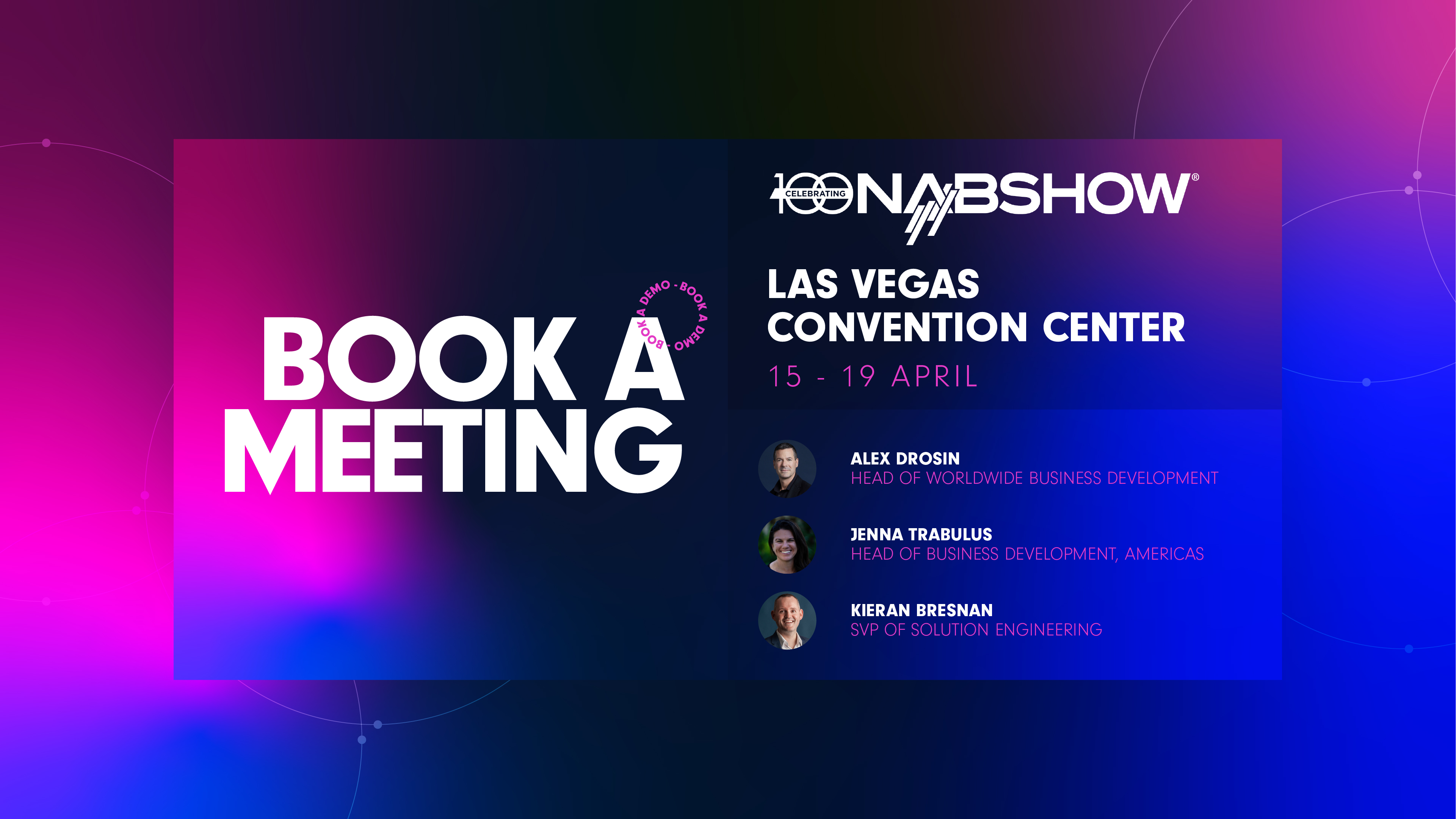 Book a Meeting NAB Show 2023